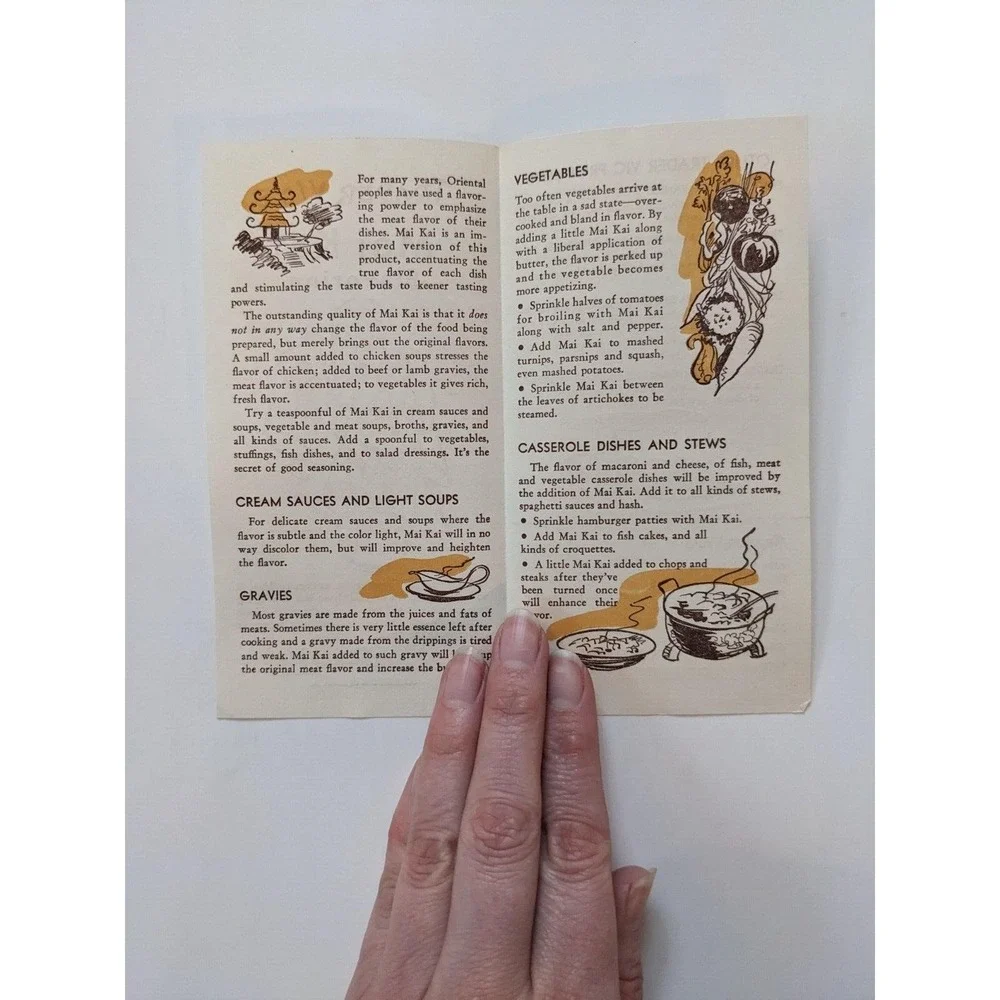 Vintage 1946 TRADER VIC'S Mai Kai Flavoring Advertisement w/ Recipes‎ RARE Tiki